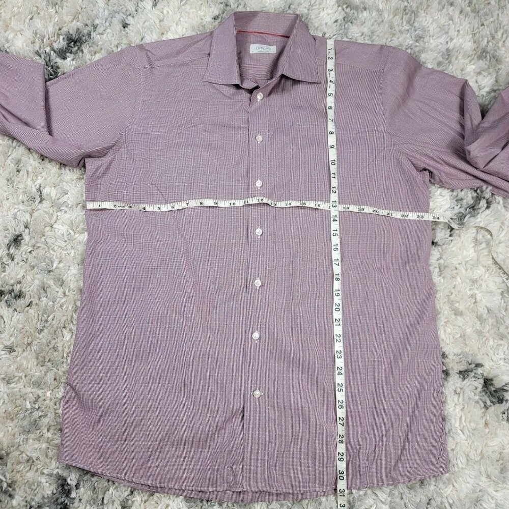 ETON Dress Shirt Men's Large 17 43 Contemporary Long Sleeve Button Office Work - Picture 6 of 8